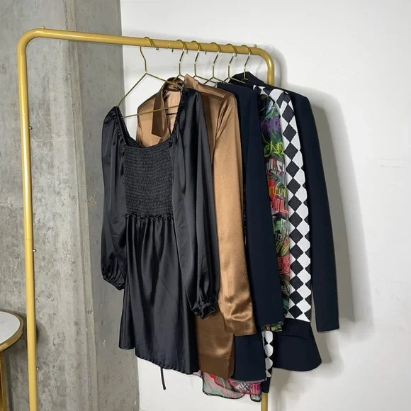 Princess Polly Nakita Long Sleeve Mini Satin Cutout Dress in Black - Picture 11 of 17